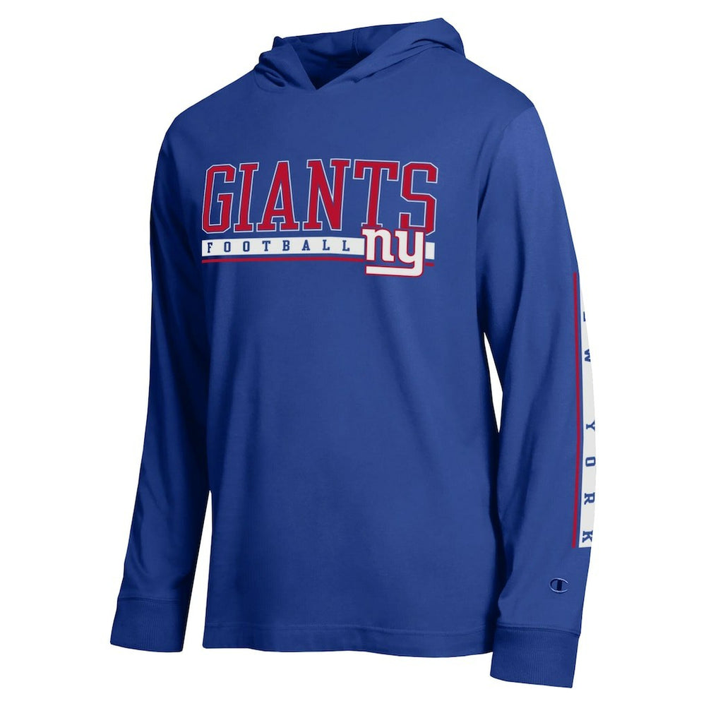New York Giants Champion All Star Hoodie T-Shirt Royal | NFL