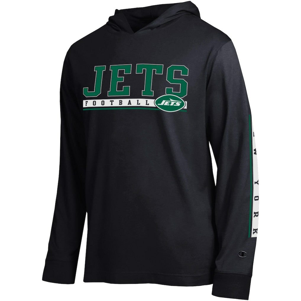 New York Jets Champion All Star Hoodie T-Shirt Black | NFL