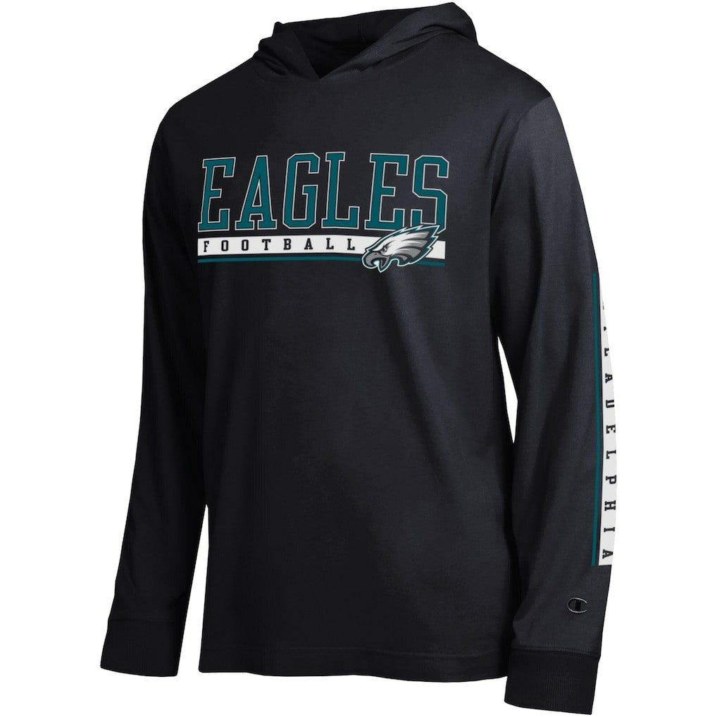 Philadelphia Eagles Champion All Star Hoodie T-Shirt Black | NFL