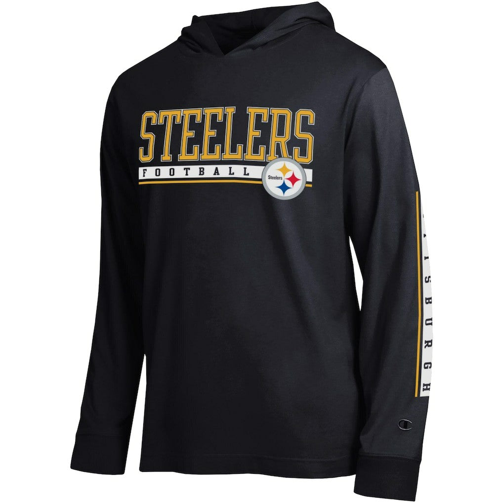 Pittsburgh Steelers Champion All Star Hoodie T-Shirt Black | NFL