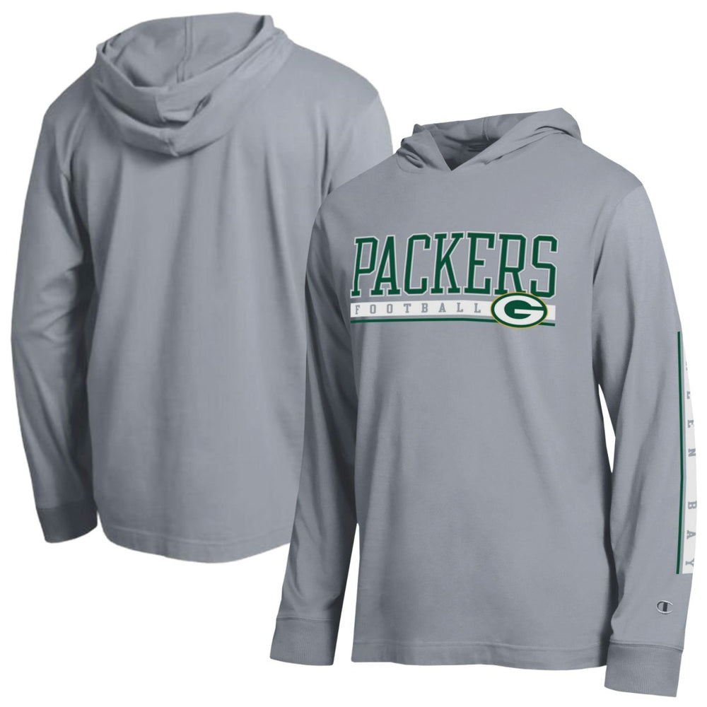 Green Bay Packers Champion All Star Hoodie T-Shirt Gray | NFL