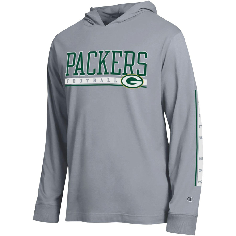 Green Bay Packers Champion All Star Hoodie T-Shirt Gray | NFL
