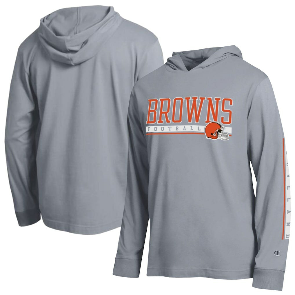 Cleveland Browns Champion All Star Hoodie T-Shirt Heather Gray | NFL