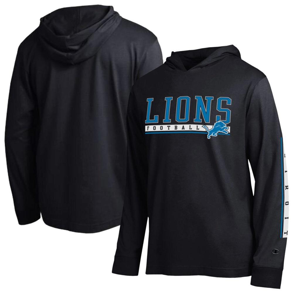 Detroit Lions Champion All Star Hoodie T-Shirt Black | NFL
