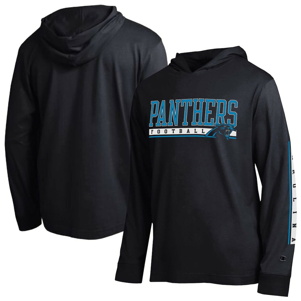 Carolina Panthers Champion All Star Hoodie T-Shirt Black | NFL
