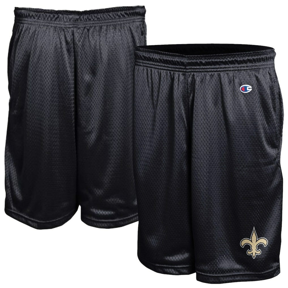 New Orleans Saints Champion Classic Mesh Shorts Black | NFL