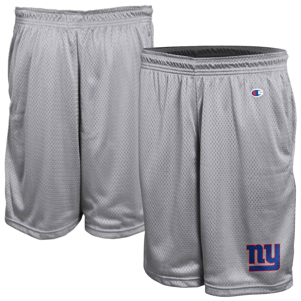 New York Giants Champion Classic Mesh Shorts Gray | NFL