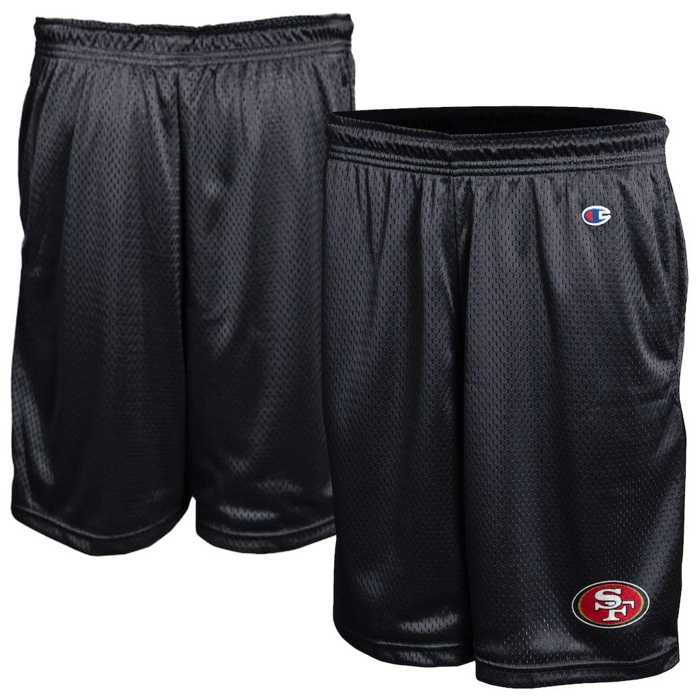 San Francisco 49ers Champion Classic Mesh Shorts Black | NFL