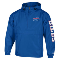 Buffalo Bills Champion Packable Windbreaker Half-Zip Jacket Royal | NFL