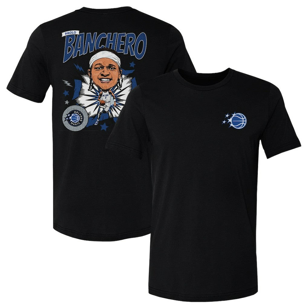 Paolo Banchero Orlando Magic 500 Level Caricature T-Shirt Black - NBA