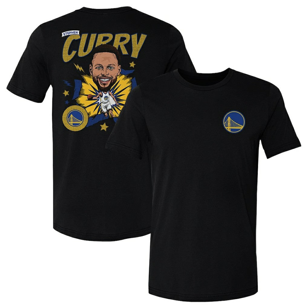 Stephen Curry Golden State Warriors 500 Level Caricature T-Shirt Black - NBA