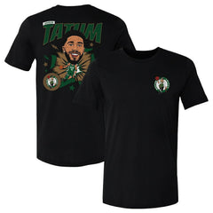 Jayson Tatum Boston Celtics 500 Level Caricature T-Shirt Black - NBA