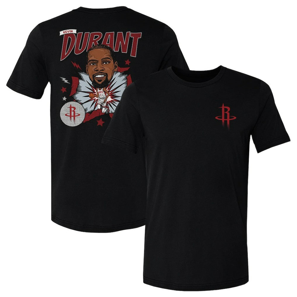 Kevin Durant Houston Rockets 500 Level Caricature T-Shirt Black - NBA
