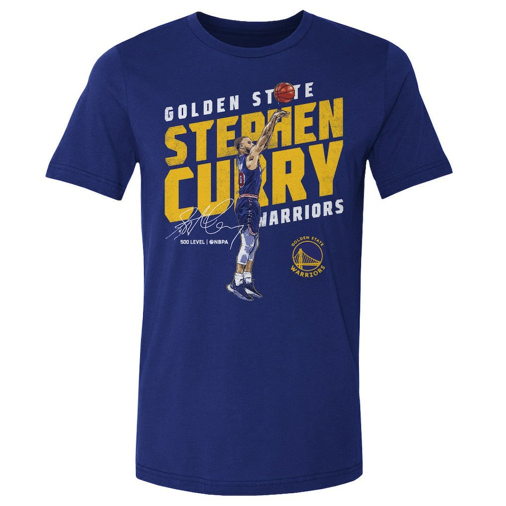 Stephen Curry Golden State Warriors 500 Level Slant T-Shirt Royal - NBA