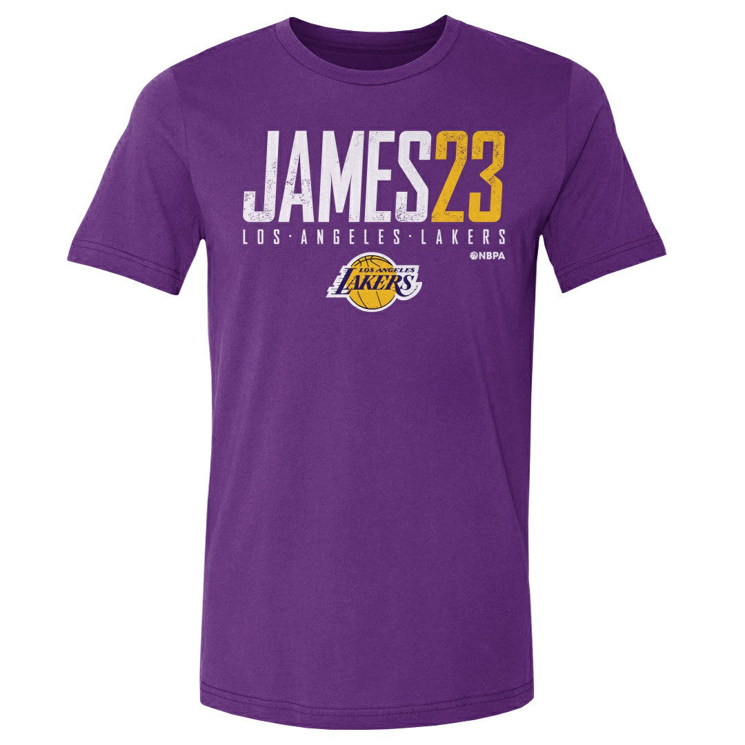 LeBron James Los Angeles Lakers 500 Level Elite T-Shirt Purple - NBA