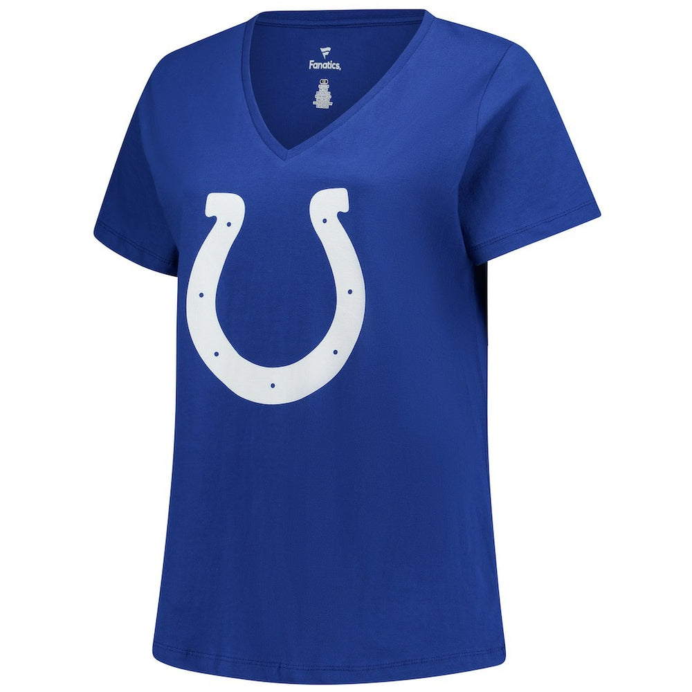 Tyler Warren Indianapolis Colts Women's Plus Size Name & Number V-Neck T-Shirt Royal | Fanatics