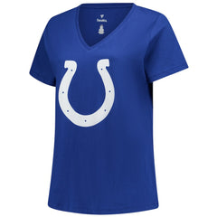 Tyler Warren Indianapolis Colts Women's Plus Size Name & Number V-Neck T-Shirt Royal | Fanatics
