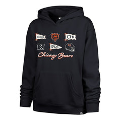 Chicago Bears '47 Women's Bow & Banners Naomi Hoodie Navy | 47 brand