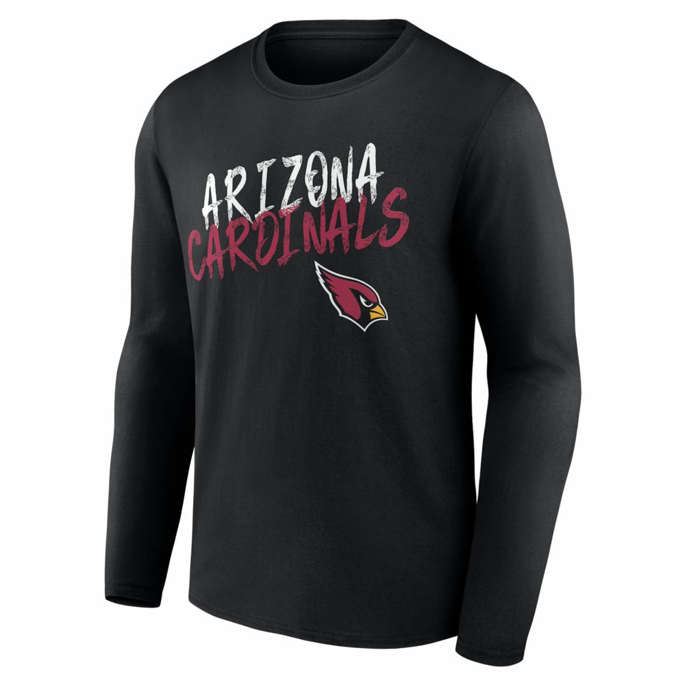 Arizona Cardinals Hustle Personalized Name & Number Long Sleeve T-Shirt Black | NFL