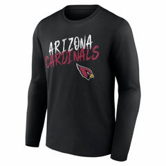 Arizona Cardinals Hustle Personalized Name & Number Long Sleeve T-Shirt Black | NFL