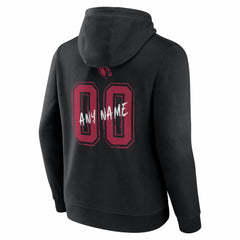 Arizona Cardinals Hustle Personalized Name & Number Hoodie Black | NFL