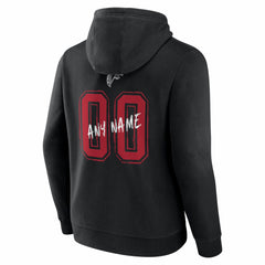Atlanta Falcons Hustle Personalized Name & Number Hoodie Black | NFL