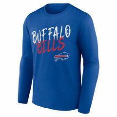 Buffalo Bills Hustle Personalized Name & Number Long Sleeve T-Shirt Royal | NFL