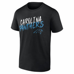 Carolina Panthers Hustle Personalized Name & Number T-Shirt Black | NFL