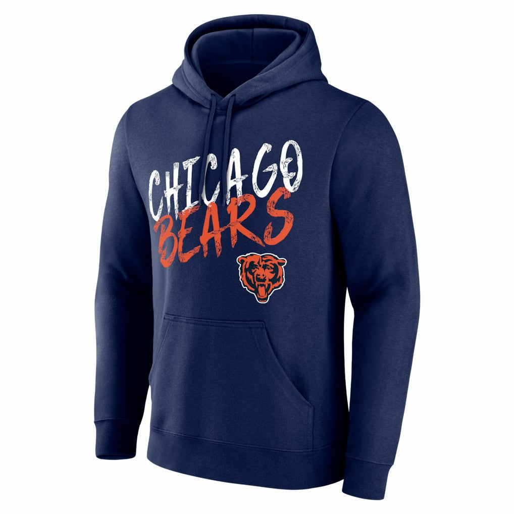 Chicago Bears Hustle Personalized Name & Number Hoodie Navy | NFL