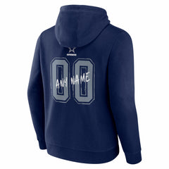 Dallas Cowboys Hustle Personalized Name & Number Hoodie Navy | NFL