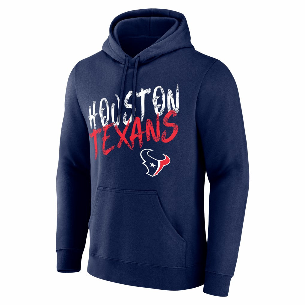 Houston Texans Hustle Personalized Name & Number Hoodie Navy | NFL
