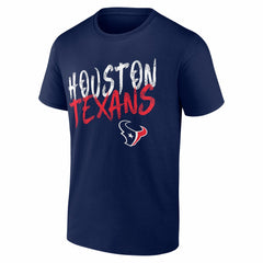 Houston Texans Hustle Personalized Name & Number T-Shirt Navy | NFL