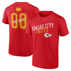 Kansas City Chiefs Hustle Personalized Name & Number T-Shirt Red | NFL