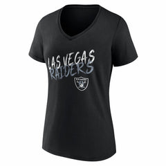 Las Vegas Raiders Women's Hustle Personalized Name & Number V-Neck T-Shirt Black | NFL