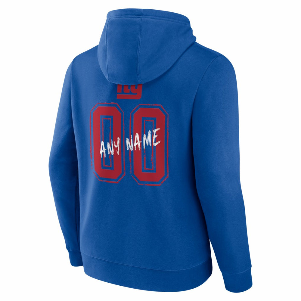 New York Giants Hustle Personalized Name & Number Hoodie Royal | NFL