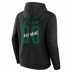 New York Jets Hustle Personalized Name & Number Hoodie Black | NFL
