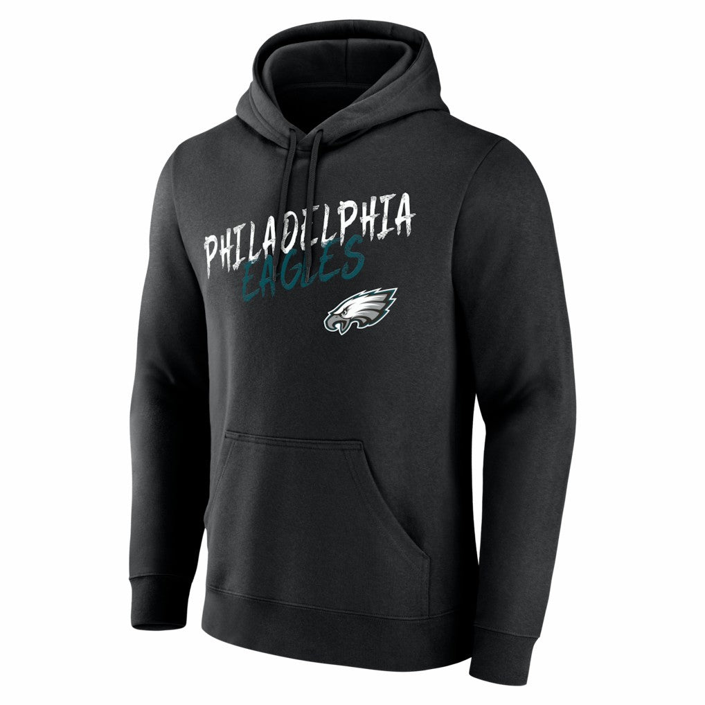 Philadelphia Eagles Hustle Personalized Name & Number Hoodie Black | NFL