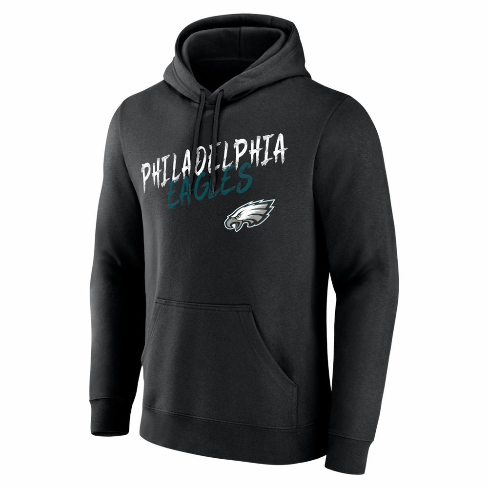 Philadelphia Eagles Hustle Personalized Name & Number Hoodie Black | NFL