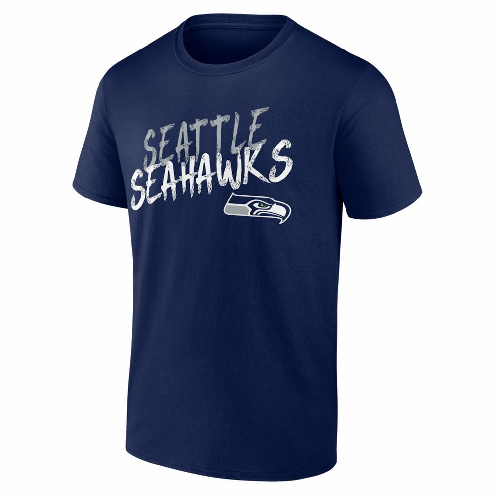Seattle Seahawks Hustle Personalized Name & Number T-Shirt College Navy | NFL