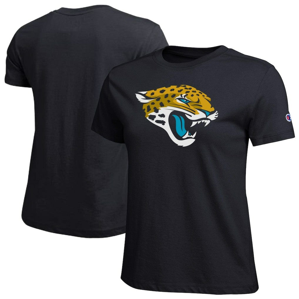 Jacksonville Jaguars Champion Women's Logo T-Shirt Black | NFL