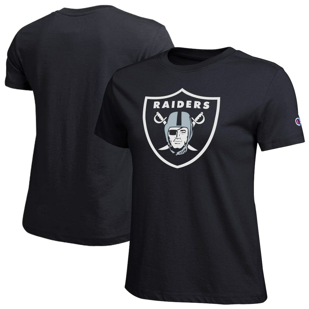 Las Vegas Raiders Champion Women's Logo T-Shirt Black | NFL
