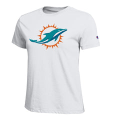 Miami Dolphins Champion Women's Logo T-Shirt White | NFL