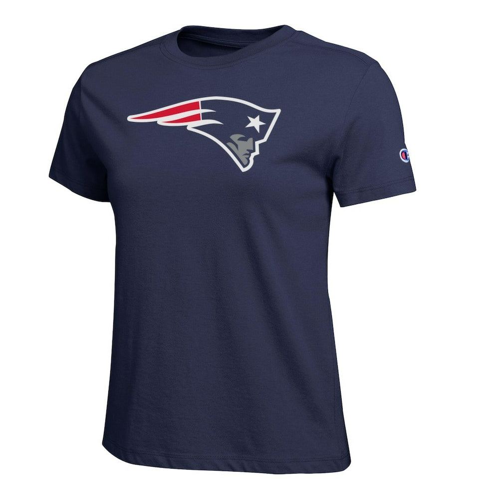 New England Patriots Champion Women's Logo T-Shirt Navy | NFL