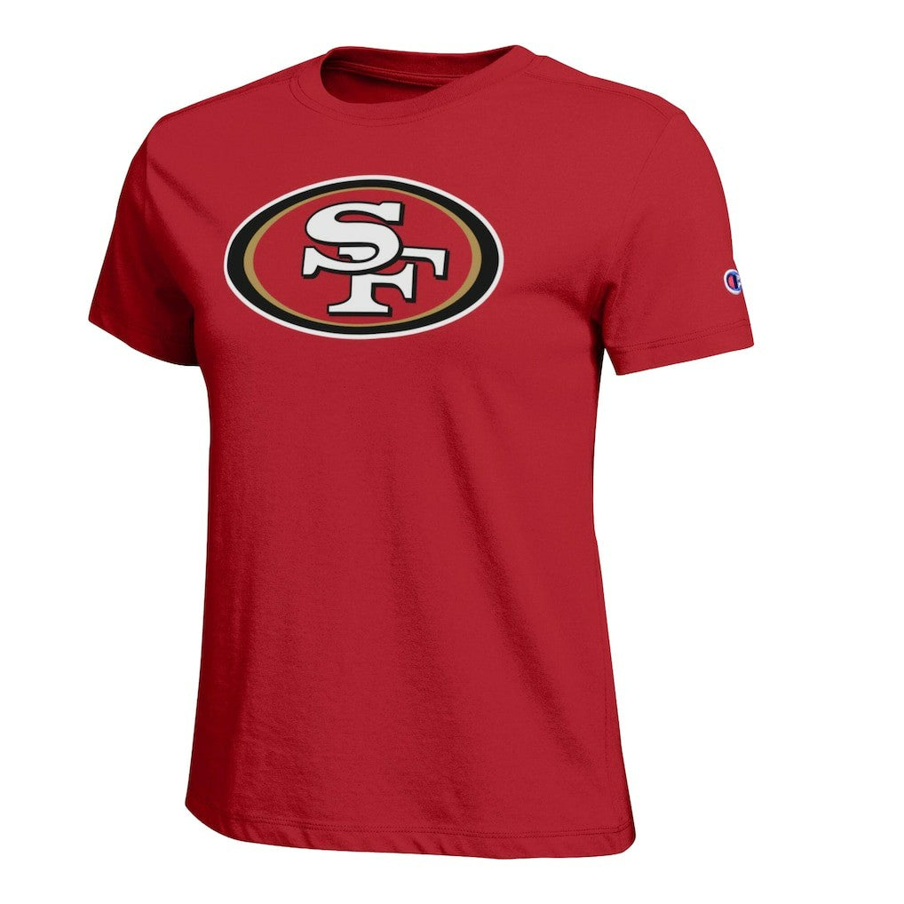 San Francisco 49ers Champion Women's Logo T-Shirt Scarlet | NFL