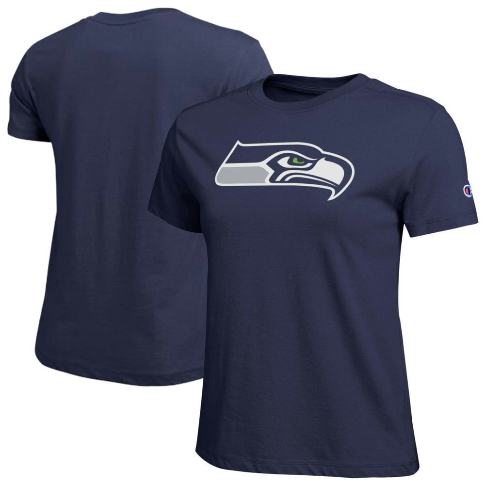 Seattle Seahawks Champion Women's Logo T-Shirt Navy | NFL
