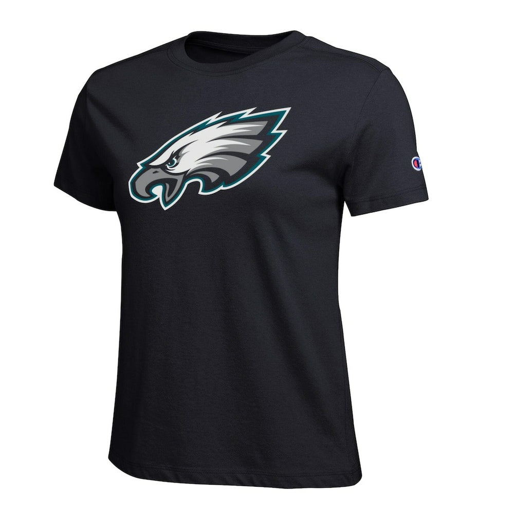 Philadelphia Eagles Champion Women's Logo T-Shirt Black | NFL