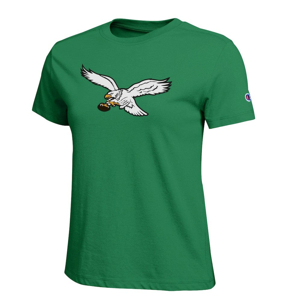 Philadelphia Eagles Champion Women's Logo T-Shirt Kelly Green | NFL