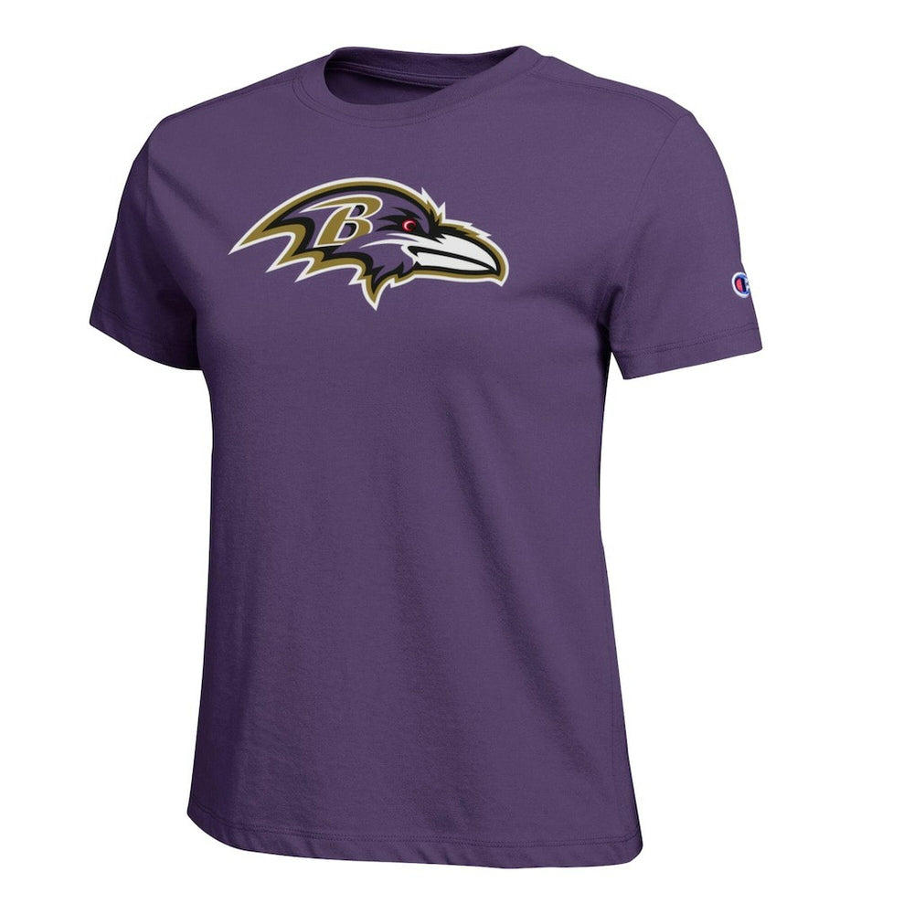 Baltimore Ravens Champion Women's Logo T-Shirt Purple | NFL