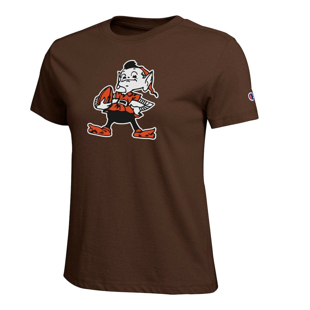 Cleveland Browns Champion Women's Logo T-Shirt Brown | NFL