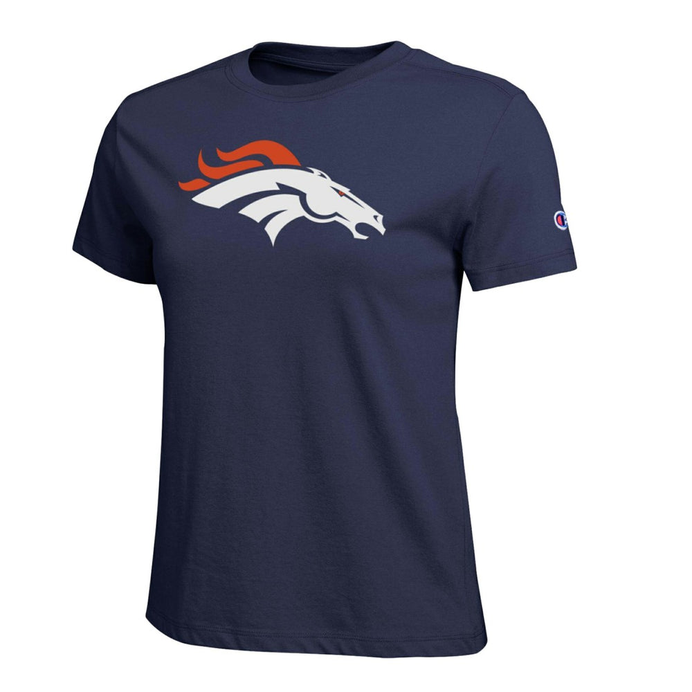 Denver Broncos Champion Women's Logo T-Shirt Navy | NFL